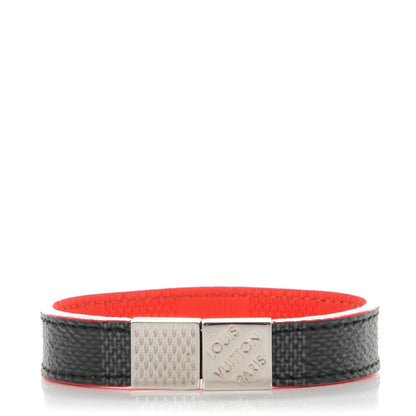 Louis Vuitton Damier Graphite Pull It Bracelet 19 Magma 1 of 3