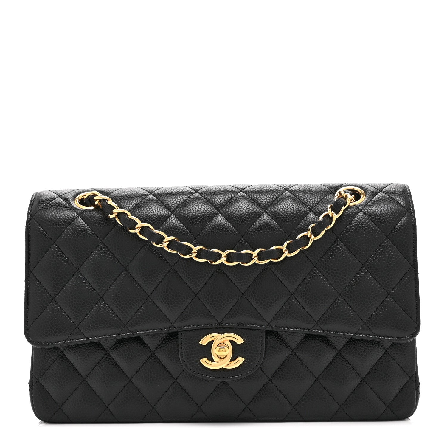 Chanel Caviar Quilted Medium Double Flap Black 1 of 10