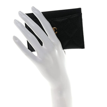 Chanel Caviar Quilted Card Holder Black 2 of 9