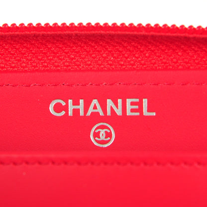 Chanel Caviar Large Timeless CC Zip Around Wallet Red 6 of 8