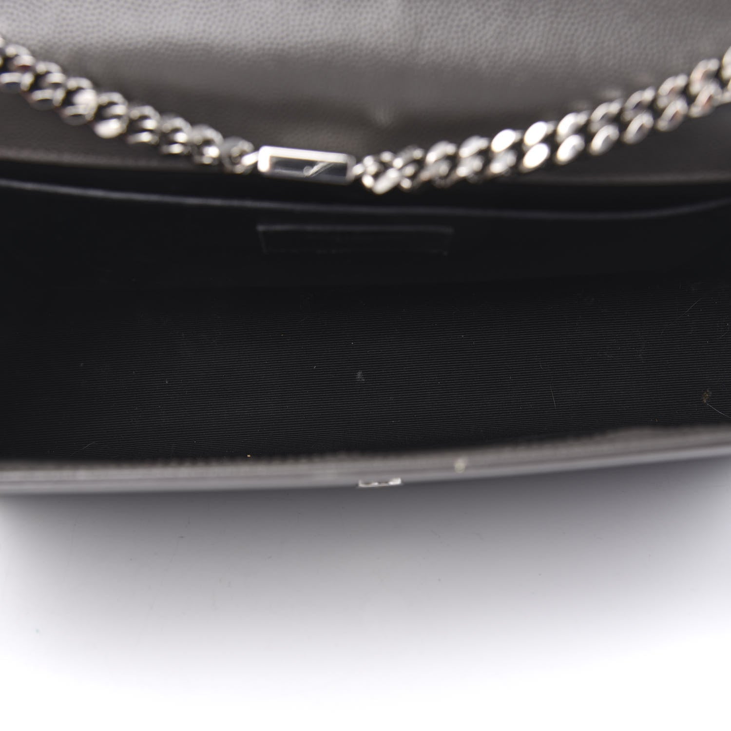 Saint Laurent Grain De Poudre Large Classic Monogram Kate Satchel Earth 5 of 11