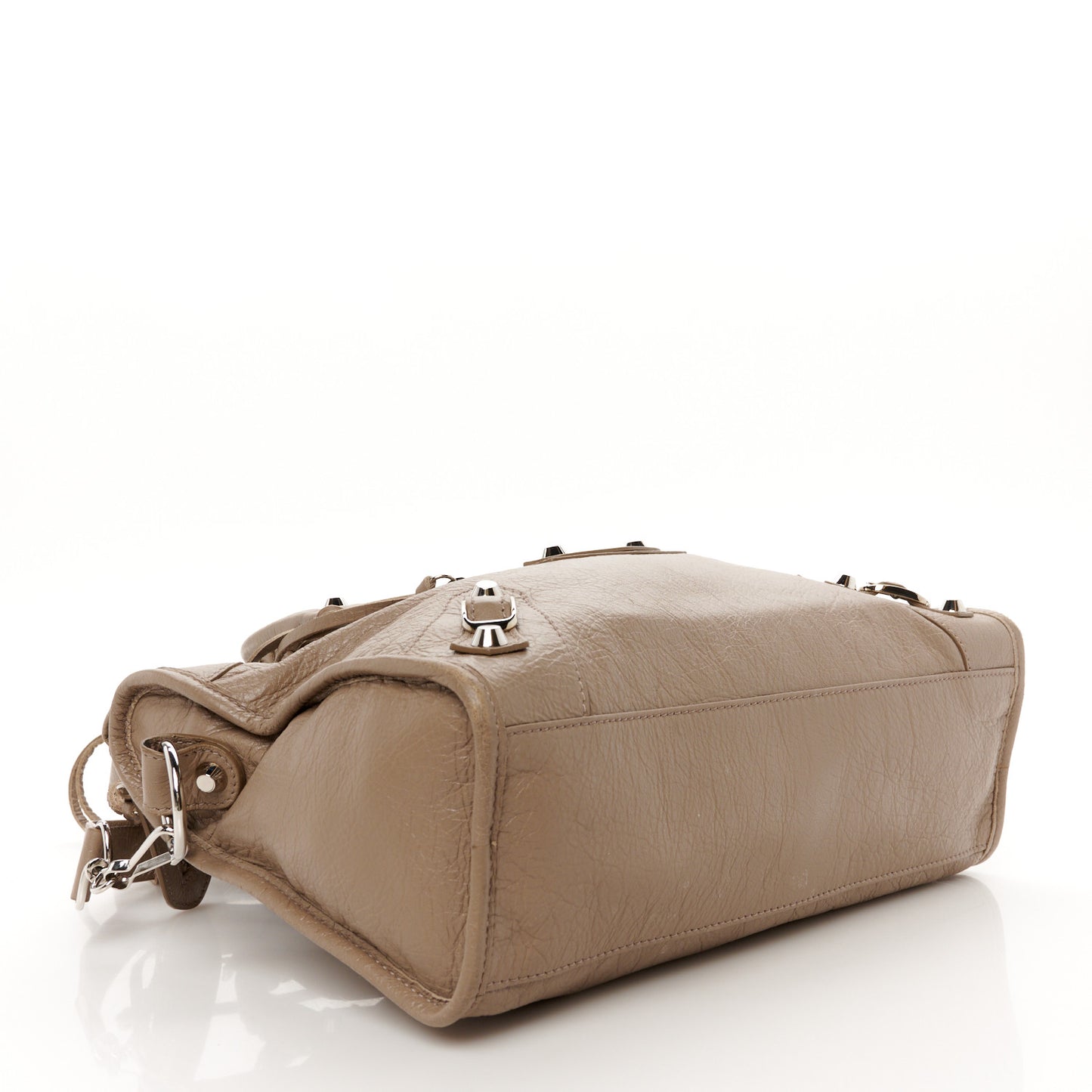 Agneau Classic Silver Hardware S City Dark Mink Grey
