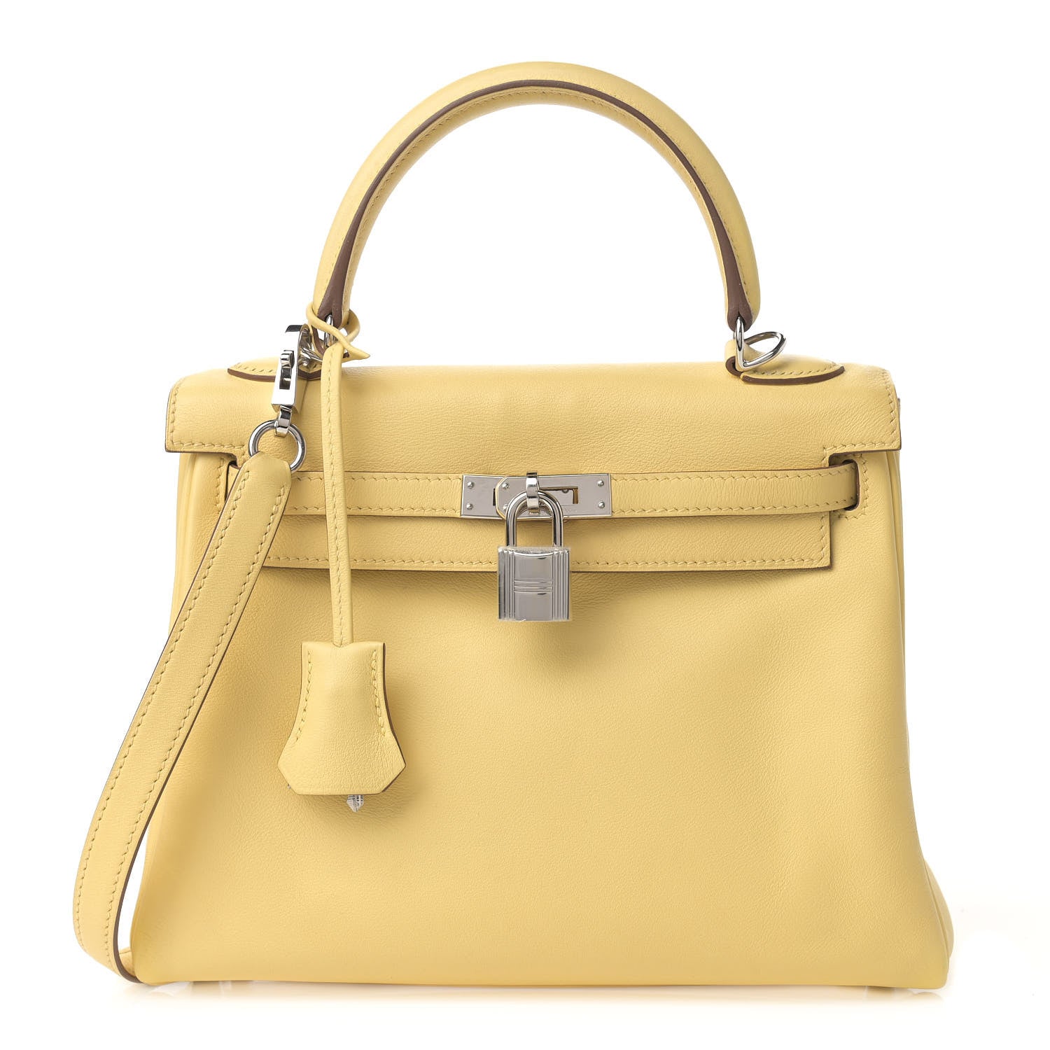 Hermes Swift Kelly Retourne 25 Jaune Poussin 1 of 17
