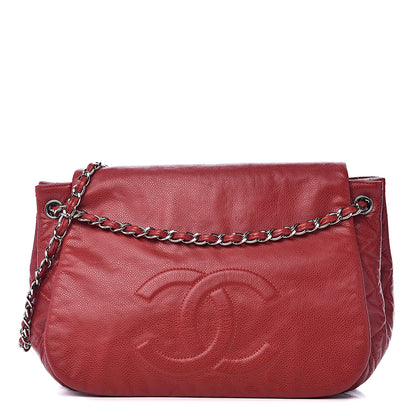Chanel Caviar Timeless CC Accordion Flap Red 1 of 12