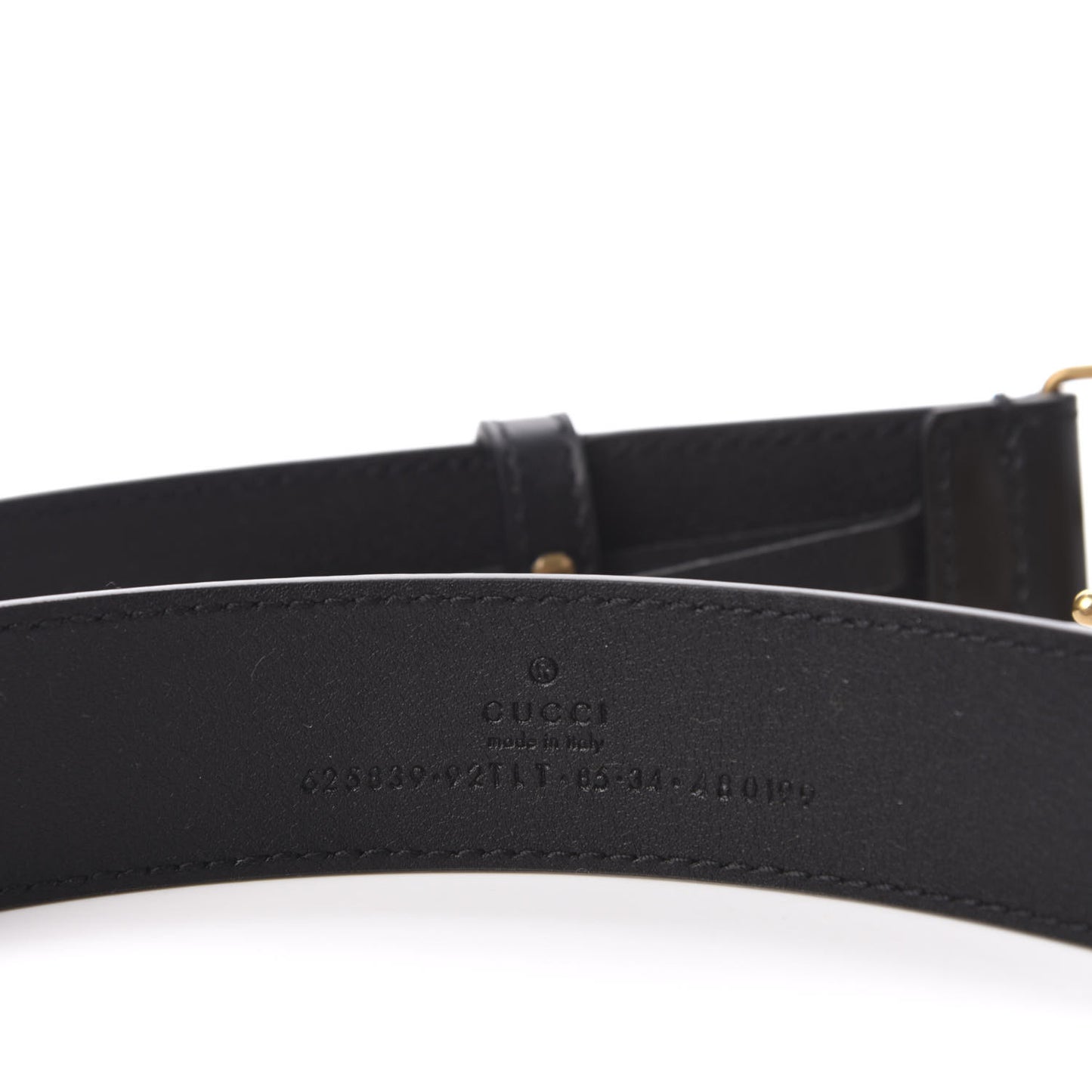 GG Supreme Monogram Matte Plutone Calfskin Double G 30mm Belt 85 34 Beige Ebony Black