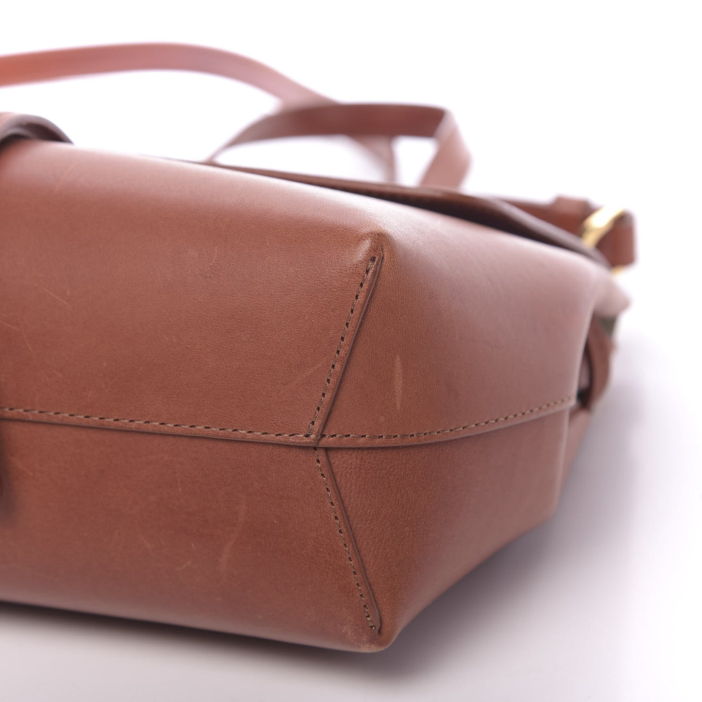 Calfskin Mini Lady Bag Brandy Cleo