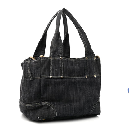 Chanel Denim CC Tote Blue 3 of 18