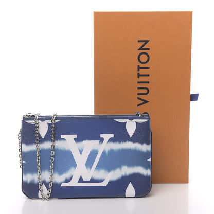 Louis Vuitton Monogram Giant Escale Double Zip Pochette Blue 11 of 11