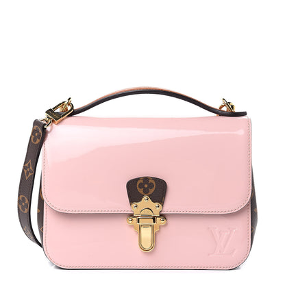 Louis Vuitton Patent Calfskin Monogram Cherrywood BB Rose Ballerine 1 of 10