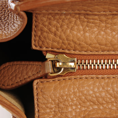 Celine Pebbled Calfskin Micro Luggage Camel 4 of 12