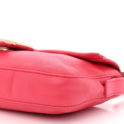 Fendi Vitello Enamel Baguette Pink 10 of 12