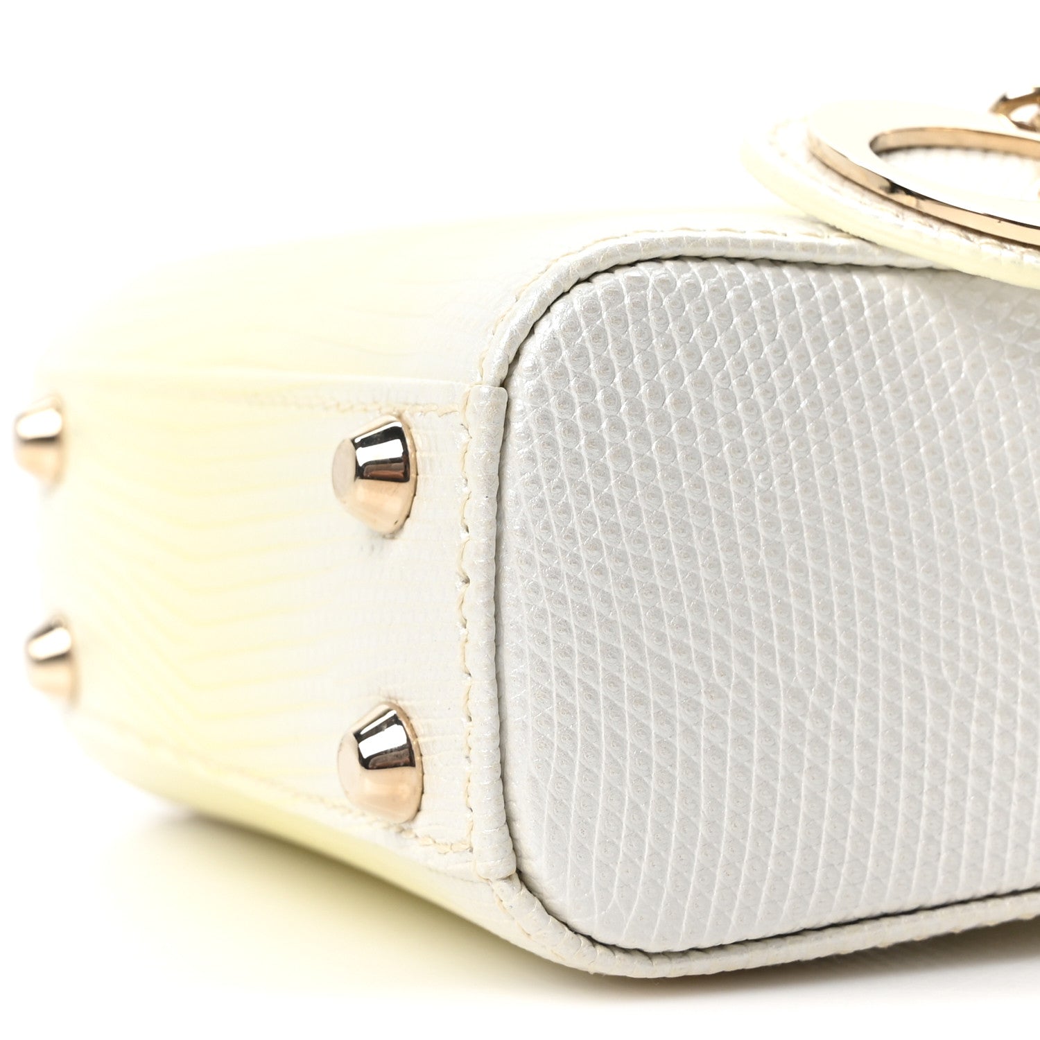 Christian Dior Lizard Micro Lady Dior Yellow Multicolor 10 of 11