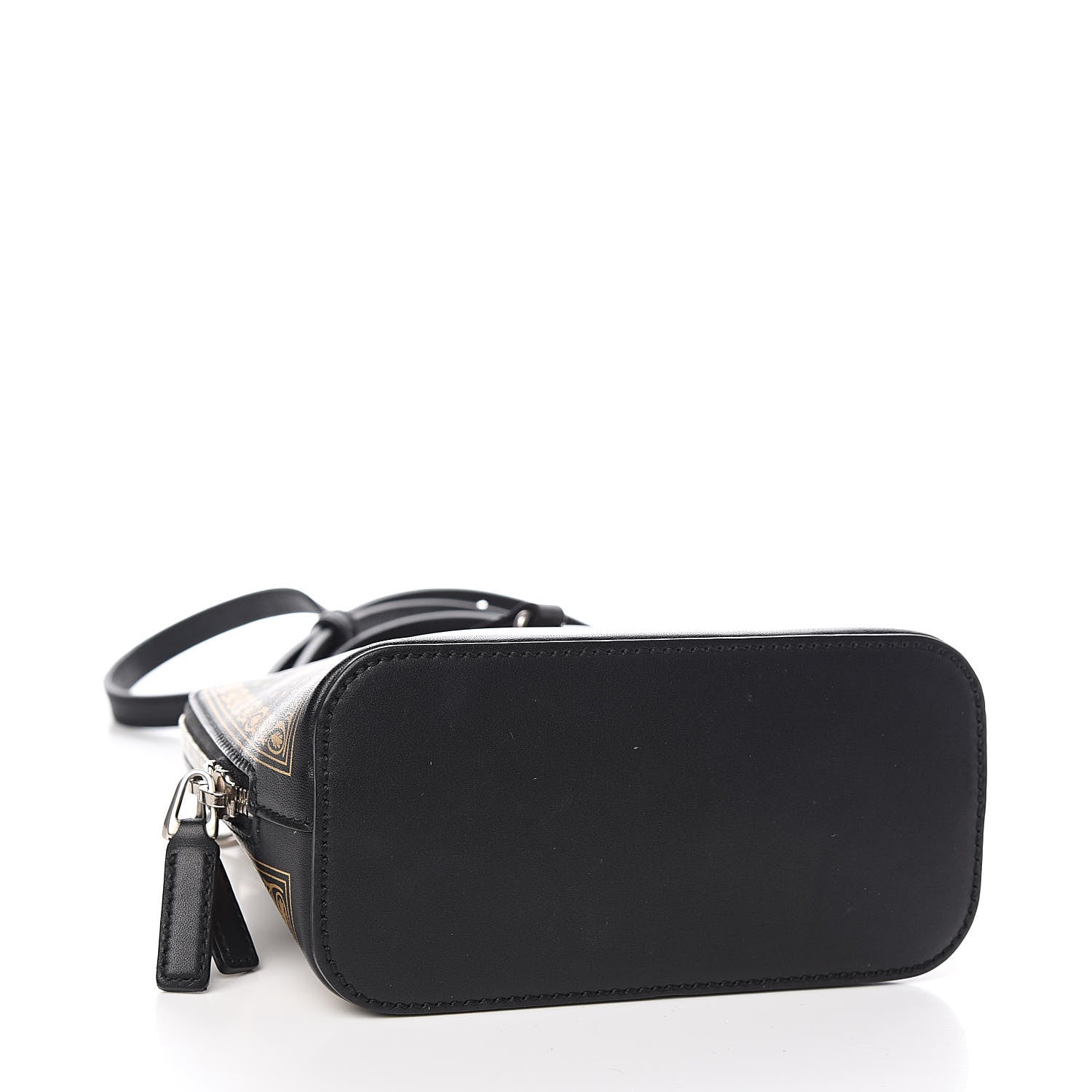 Gucci X SEGA Calfskin GUCCY Stars Mini Dome Shoulder Bag Black Gold 4 of 10