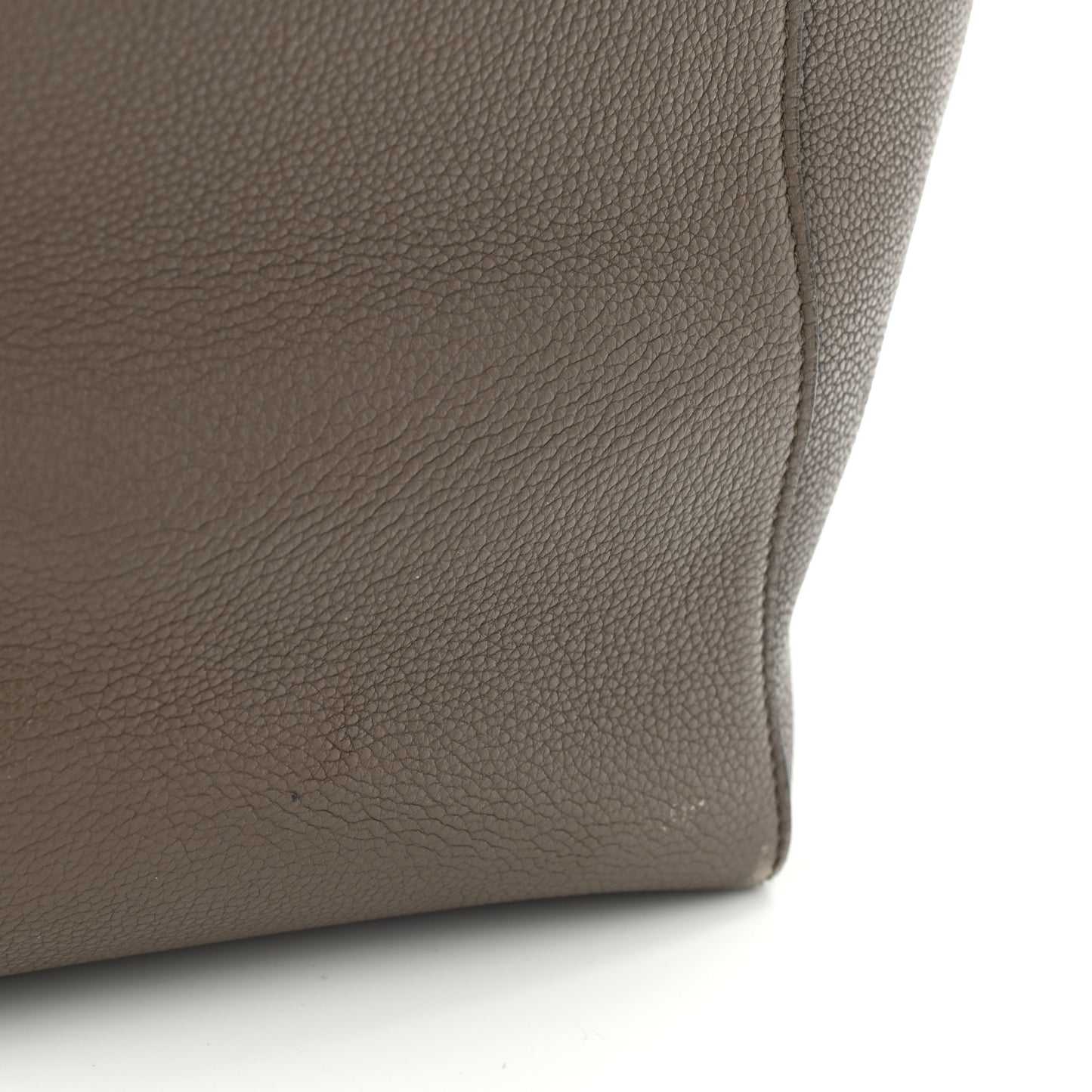 Soft Grained Calfskin Medium Belt Cabas Phantom Taupe