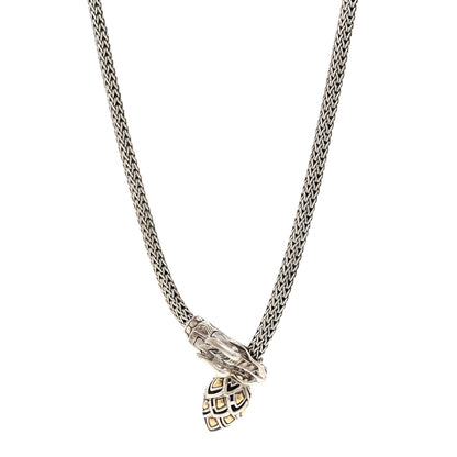 John Hardy Sterling Silver 18K Yellow Gold Legends Naga Dragon Lariat Necklace 1 of 4