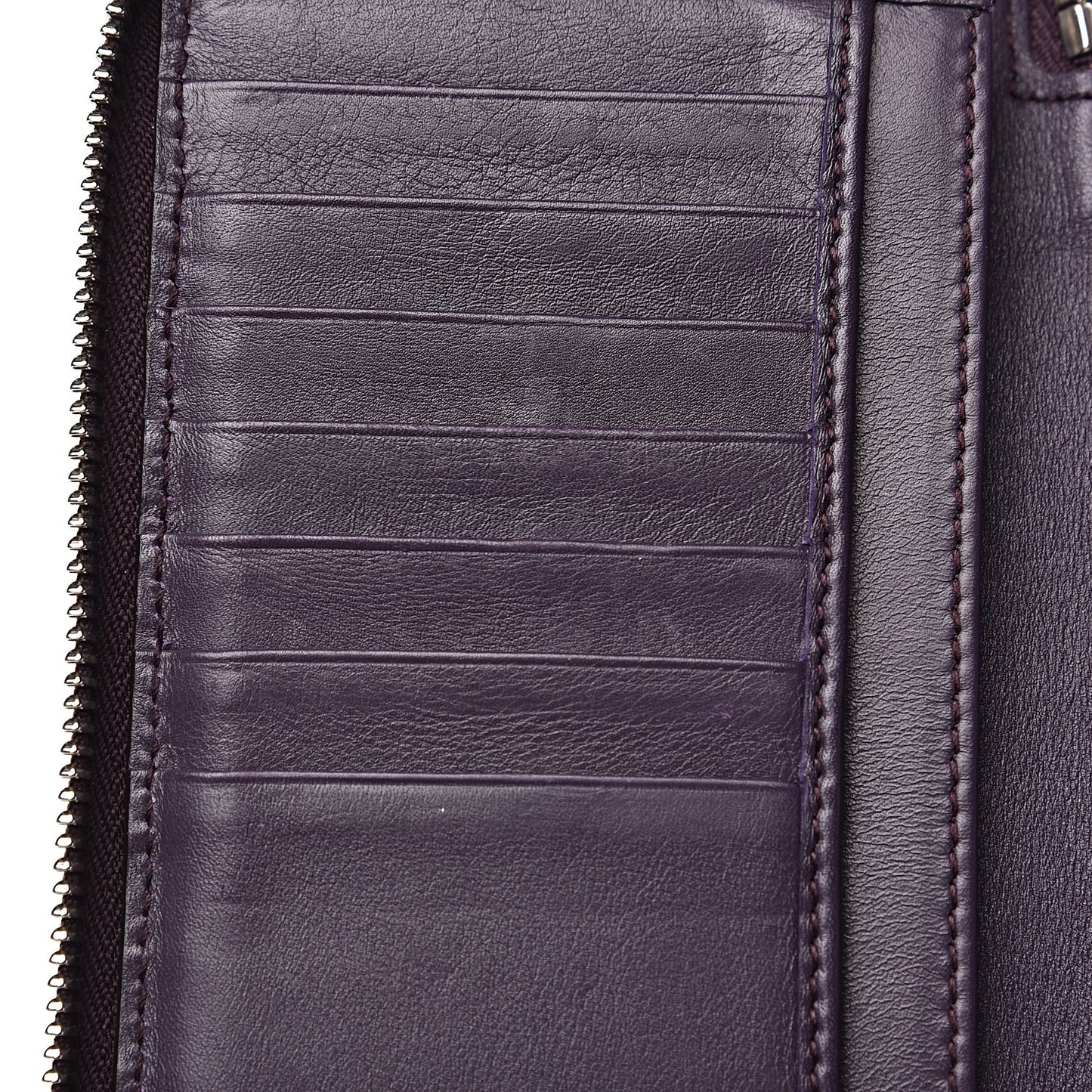 Microguccissima Zip Around Wallet Purple