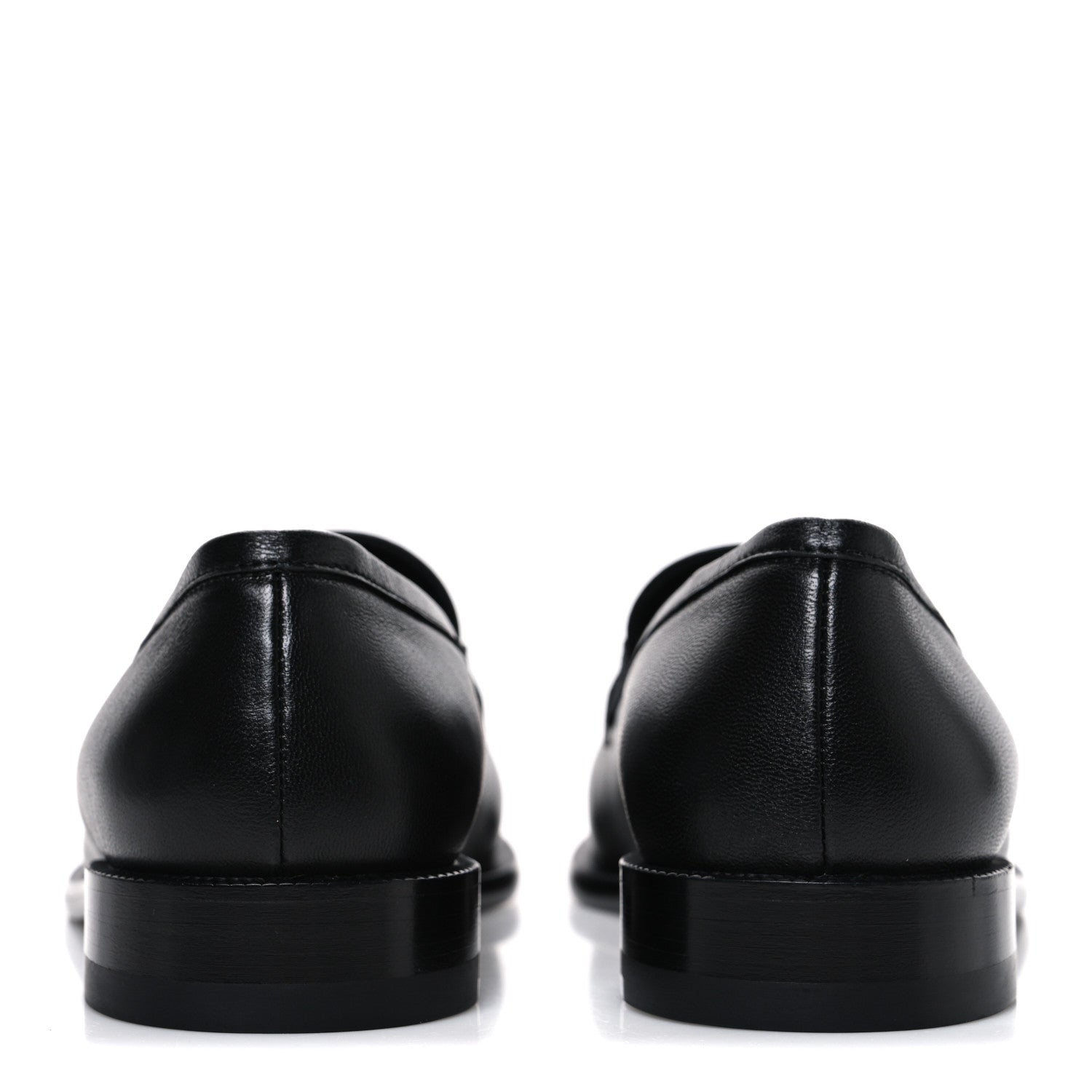 Chanel Lambskin CC Mocassin Loafers 38.5 Black 6 of 11