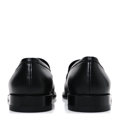Chanel Lambskin CC Mocassin Loafers 38.5 Black 6 of 11