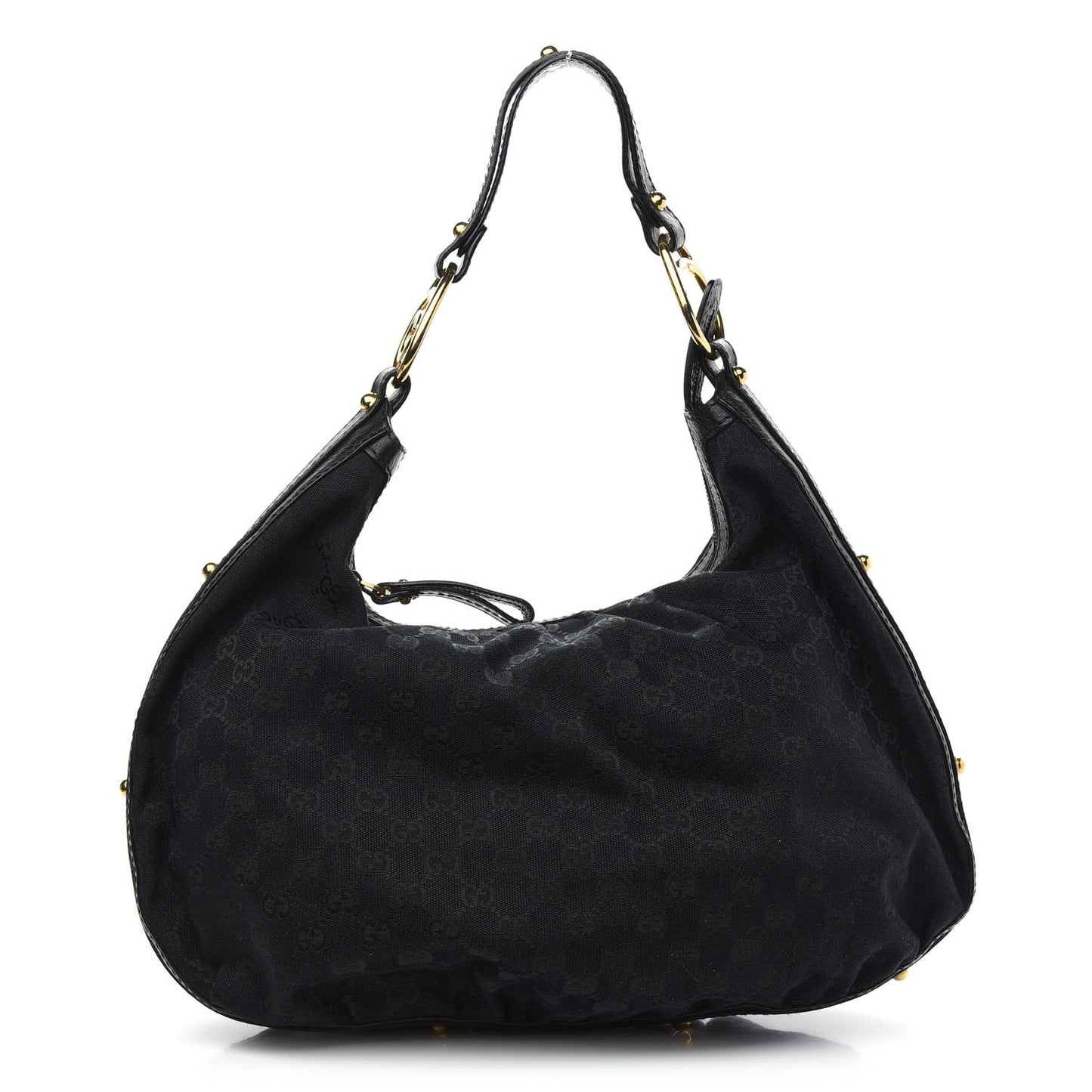 Monogram Medium Interlocking Hobo Black
