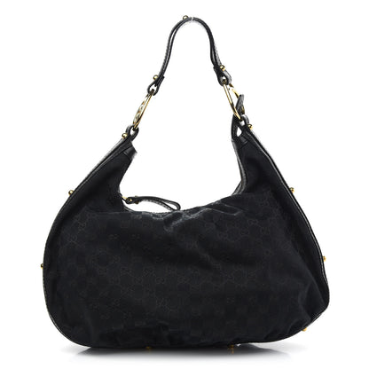 Gucci Monogram Medium Interlocking Hobo Black 1 of 11
