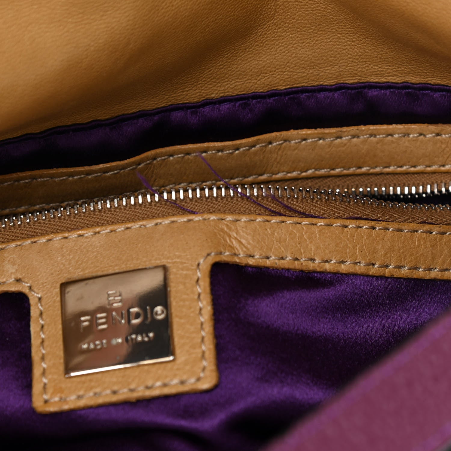 Fendi Calfskin Baguette Beige 12 of 12
