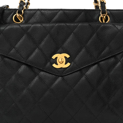 Chanel Caviar Quilted Flap Shoulder Bag Black 8 of 10