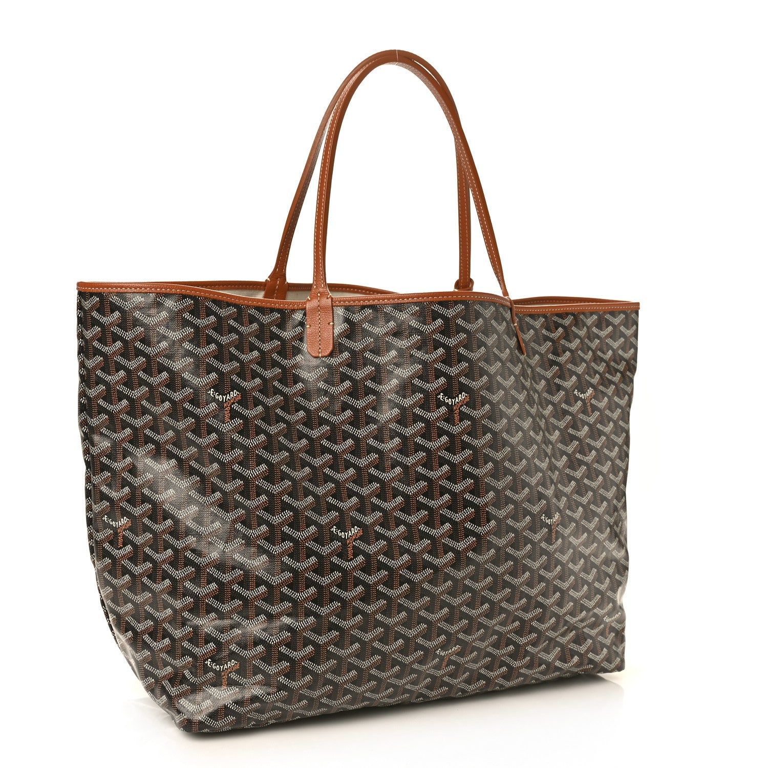 Goyard Goyardine Saint Louis GM Black Gold 4 of 8