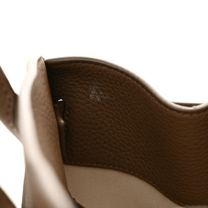 The Row Grained Calfskin Soft Margaux 10 Bag Dark Taupe 11 of 11