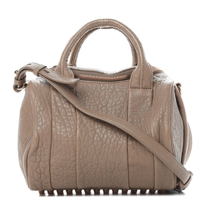 Alexander Wang Pebbled Lambskin Rockie Latte Rose Gold Hardware 1 of 10