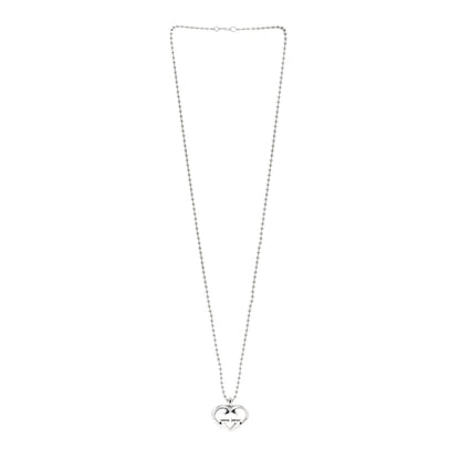 Gucci Sterling Silver Britt Heart Pendant Necklace 3 of 6