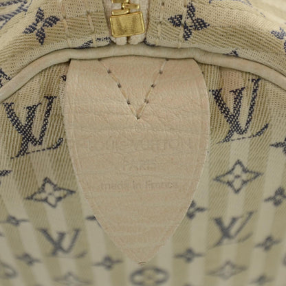 Louis Vuitton Mini Lin Croisette Speedy 30 Blue 5 of 7