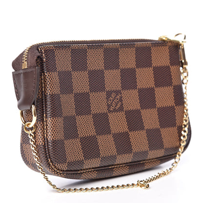 Louis Vuitton Damier Ebene Mini Pochette Accessories 3 of 9