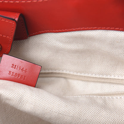 Gucci Monogram Medium Sukey Tote Red 9 of 12