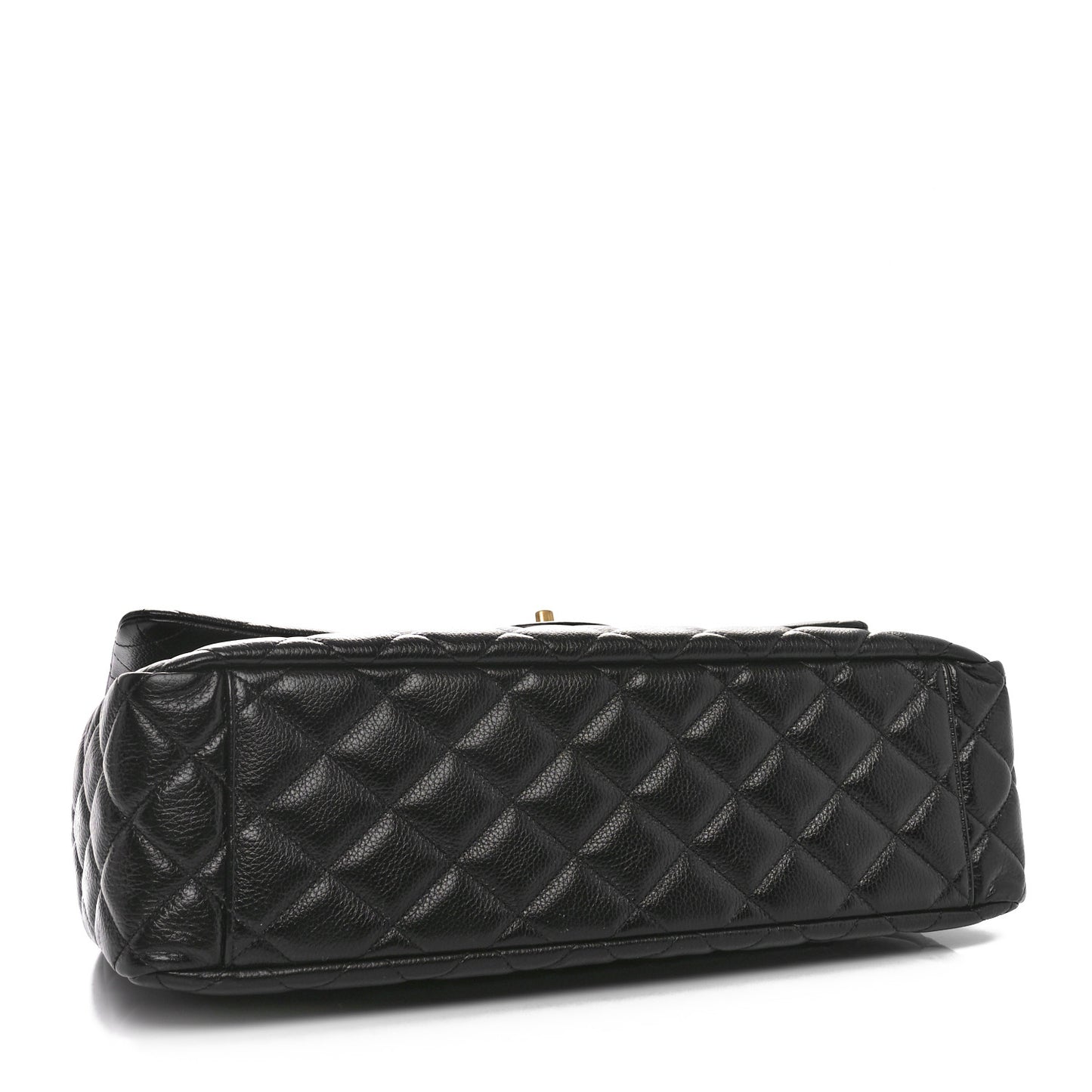 Caviar Quilted XXL Travel Flap Bag Black