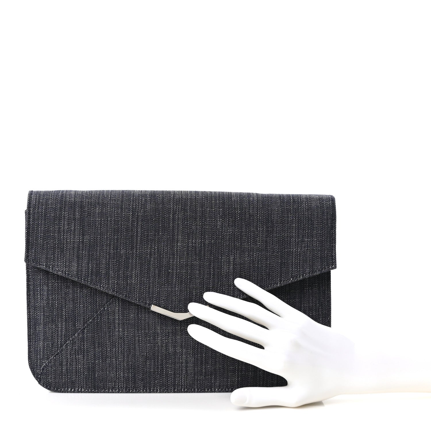 Fendi Denim 2Jours Clutch Blue Black 1851648 – FASHIONPHILE