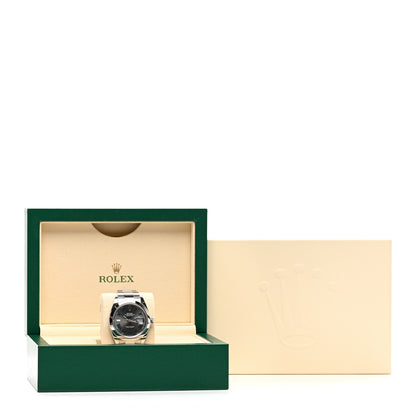 Rolex Stainless Steel 41mm Oyster Perpetual Wimbledon Datejust Watch Slate 126300 5 of 5