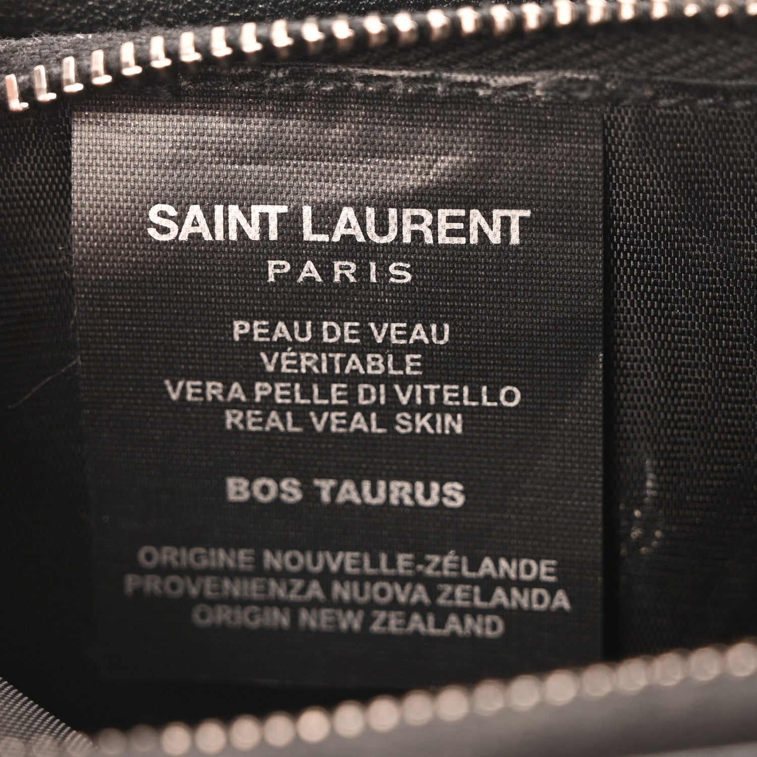 Saint Laurent Calf Hair Leopard Print Monogram Cassandra Chain Wallet White Multicolor 8 of 11