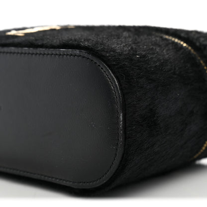 Saint Laurent Pony Hair Mini Gaby Vanity Case Black 10 of 10