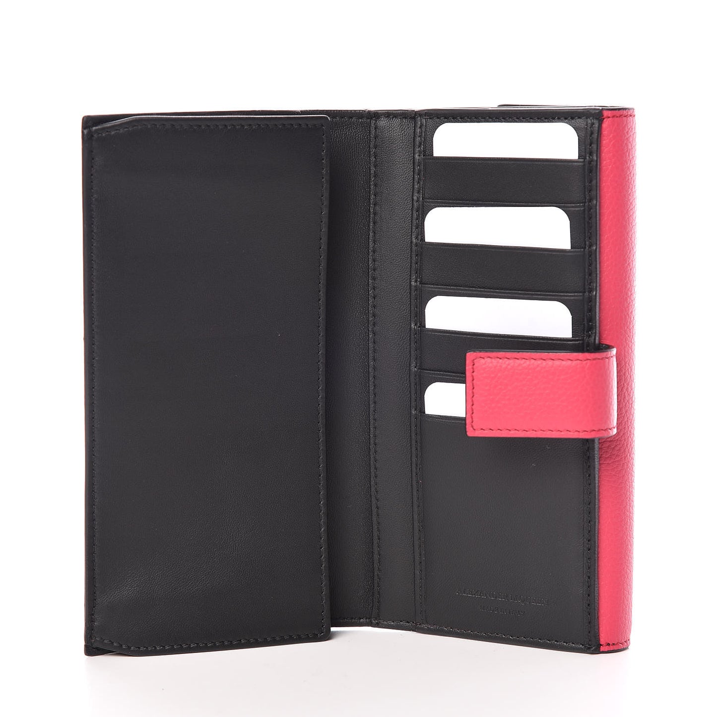 Calfskin Skull Continental Wallet Pink