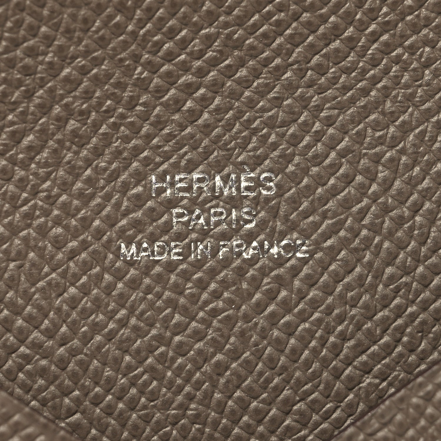 Hermes Epsom Calvi Card Case Etoupe 6 of 13