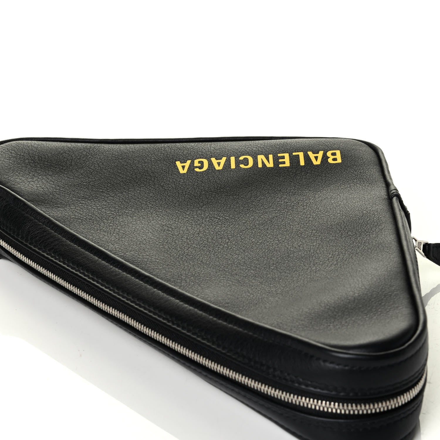 Balenciaga Calfskin M Triangle Pouch Black 6 of 6