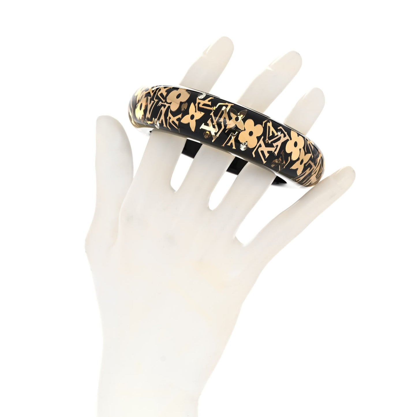 Resin Swarovski Small Inclusion Bracelet GM Black