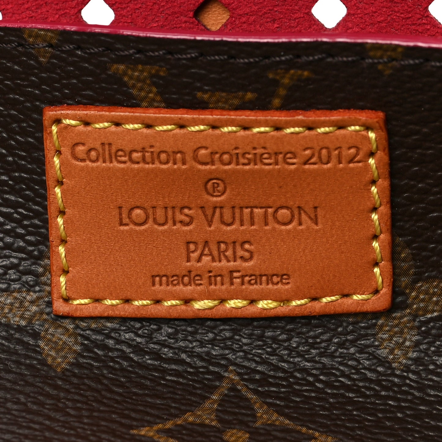 Monogram SC Flore Clutch Saumur Corail