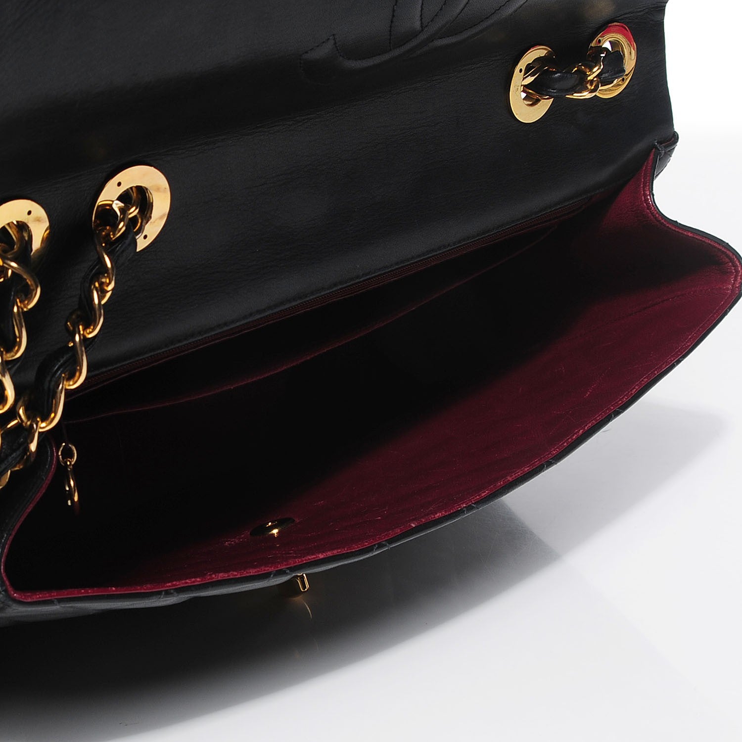 Chanel Lambskin Quilted XL Jumbo Flap Black 10 of 11