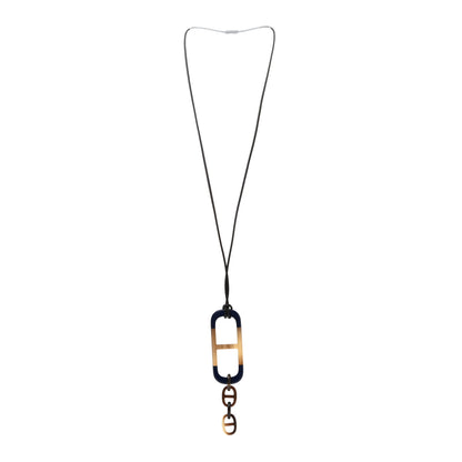 Hermes Lacquered Buffalo Horn Amarres Pendant Necklace 3 of 6