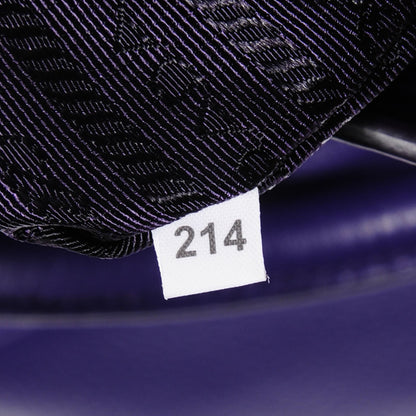 Prada Vitello Daino Side Zip Shopping Tote Viola 5 of 10