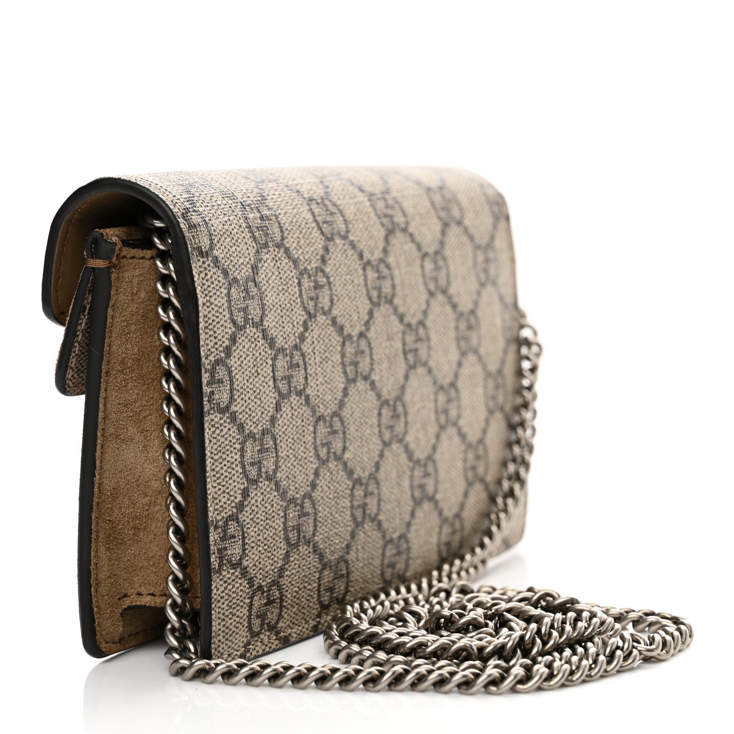 Gucci GG Supreme Monogram Super Mini Dionysus Shoulder Bag Taupe 3 of 11