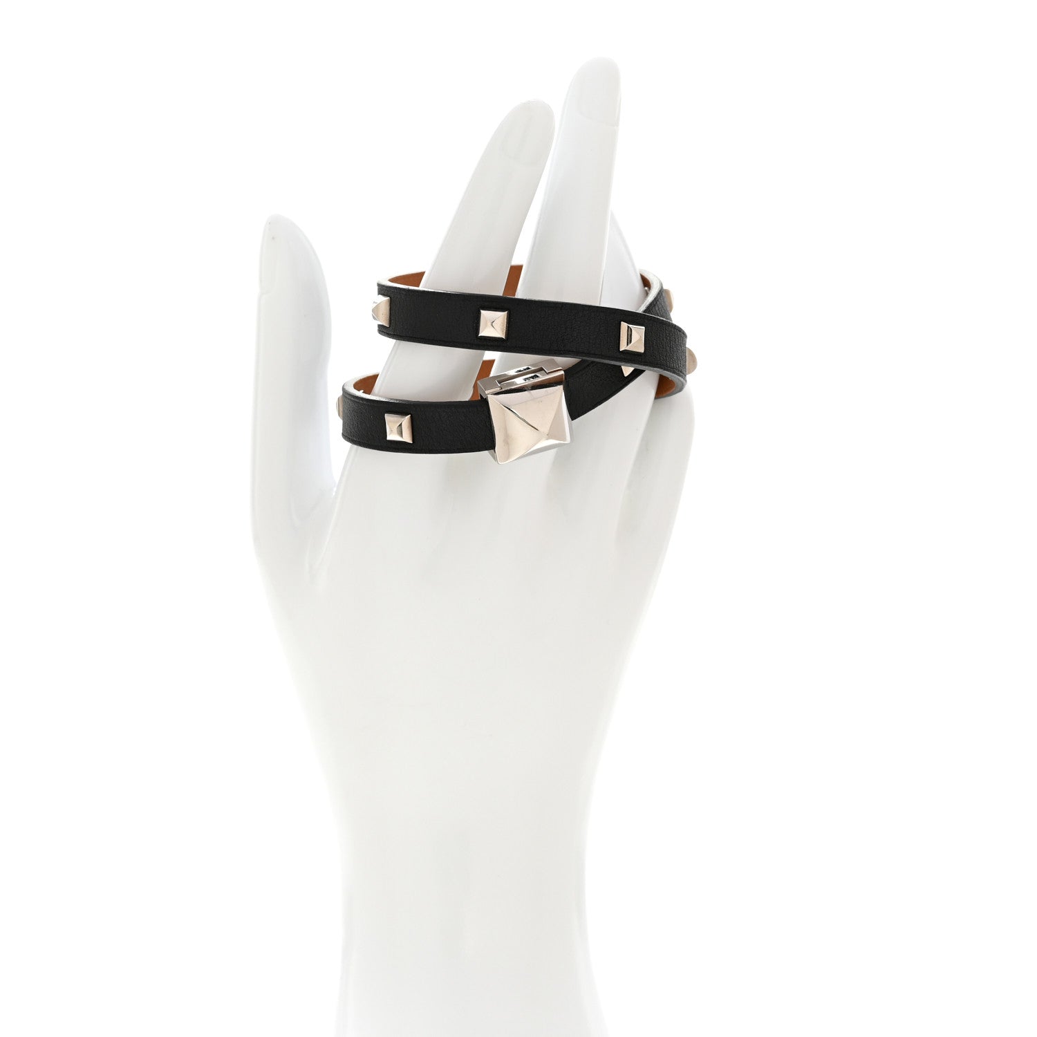 Hermes Swift Medor Infini Cloute Double Tour Bracelet T2 Black 2 of 6