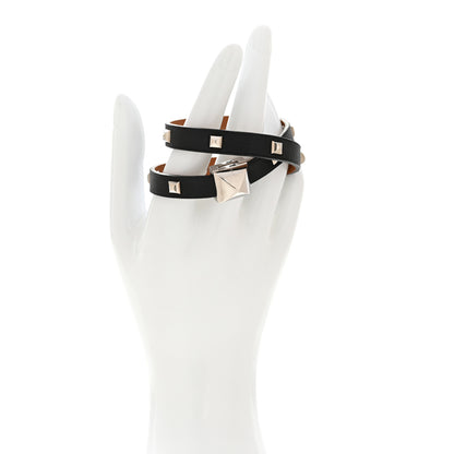 Hermes Swift Medor Infini Cloute Double Tour Bracelet T2 Black 2 of 6
