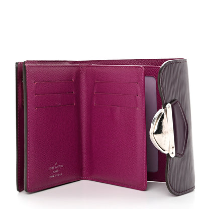 Louis Vuitton Epi Joey Wallet Cassis 6 of 10